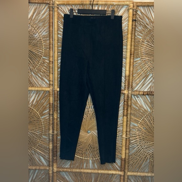 faux suede leggings zara